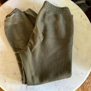 Outdoor voices joggers; size small in olive green